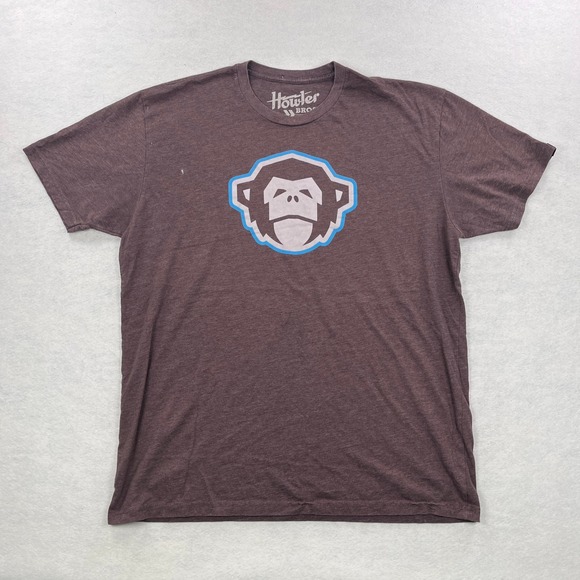 Howler Brothers Other - Howler Brothers Mens XL Graphic T-Shirt Brown Monkey Logo Short Sleeve Tee